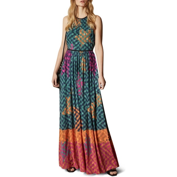 Ted Baker Zohzoh Pinata High Neck Maxi Dress